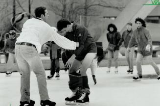 The dress code may be casual for a Sunday afternoon's skate on the ice at Nathan Phillips Square