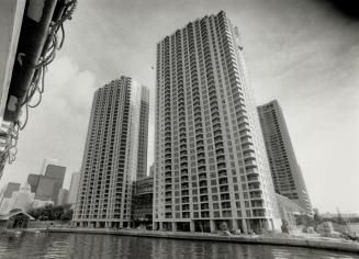 Appealing: The twin towers of the Number One York Quay condominiums would be pleasing to the eye almost anywhere else, but on the lakefront they're a double disaster