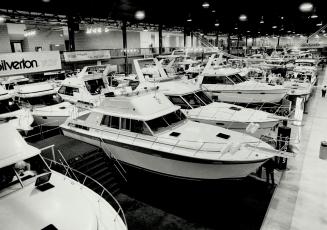 Wall-to-wall-boats: It's a broad view of part of the 29th annual Toronto International Boat Show which opened Saturday in the automotive building and Coliseum at Exhibition Place
