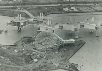Ontario place rises from the lake, Ontario Place, a $13 million futuristic playground on and between four man-made islands off Exhibition Park, is rea(...)