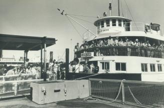Island hopping: Ferry service was taxed to the breaking point at the recent International Picnic on the Islands