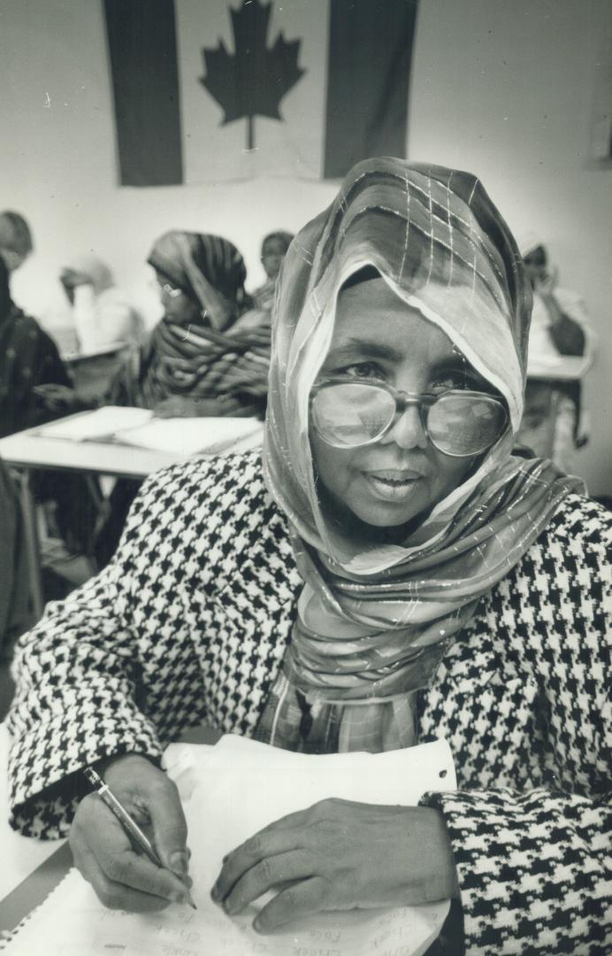 Eager student: Halawi Hashi, one of thousands of Metro Somalis, hopes to Improve her English