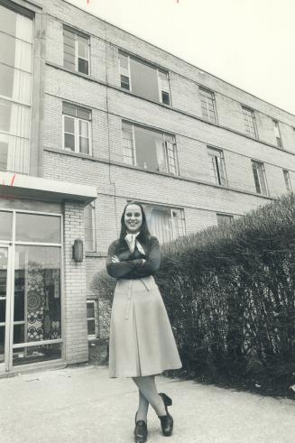 Metro resident only 2 1/2 years, Polish-born Margaret Kanabus, 22, manages an apartment-hotel on Eglinton Ave