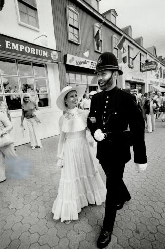 Stepping out: No, it's not a scene from the early days of the CNE, though it could be