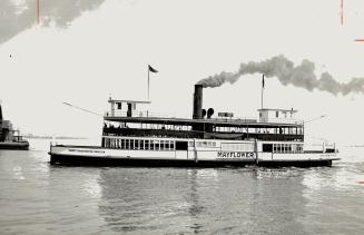 The Mayflower in 1927 became a barge