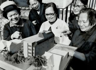 Model of the Mon Sheong Home for the Aged to be built on Darcy St