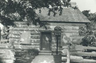 The only 18th-century building still standing in Toronto is this log cabin built in 1794 by John Scadding near today's Don Jail. It was moved to the CNE when the fair started in 1879