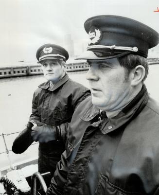Image shows two officers at the Harbour.