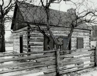 John Scadding's cabin, built in 1793-94, is on display at Exhibition Place