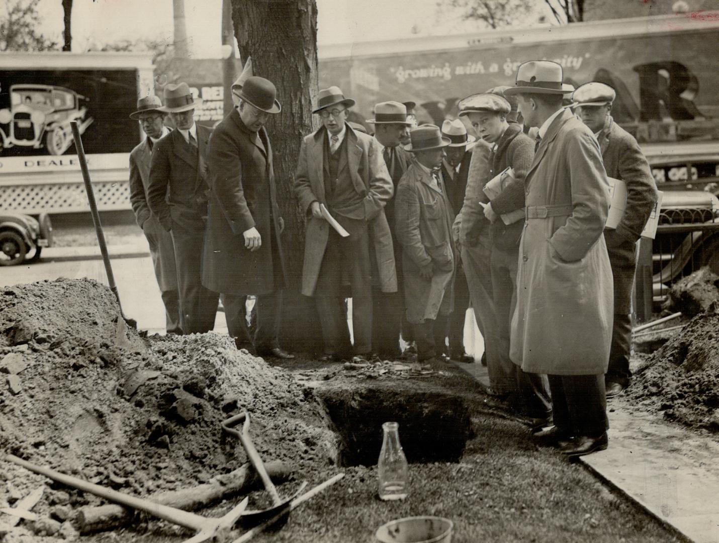 Workmen uncover human remains on bloor St
