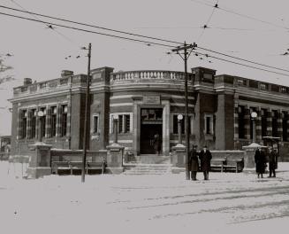 Toronto Public Library, Riverdale Branch, Broadview Avenue, northwest corner of Gerrard Street East, Toronto, Ontario.