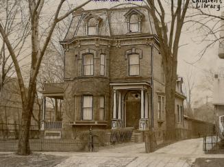 Toronto Public Library, Boys and Girls House (1922-1963), St. George Street, west side, between College Street and Russell Street, Toronto, Ontario.