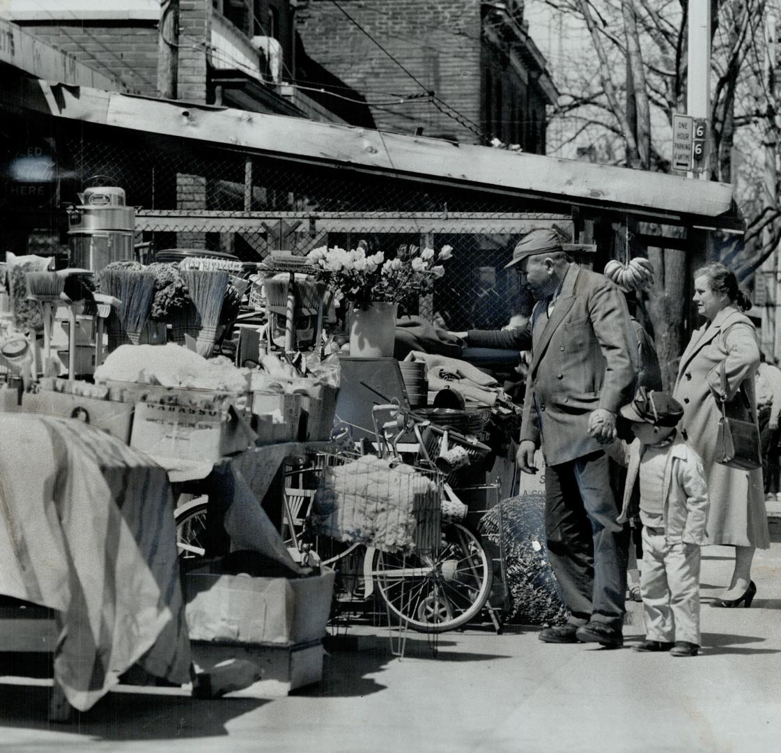 You can buy almost Kensington's colorful sidewalk mart