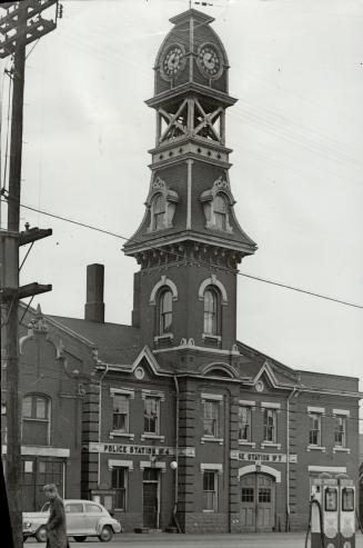 Cabbagetown police station during the turn of the century, Dundas St