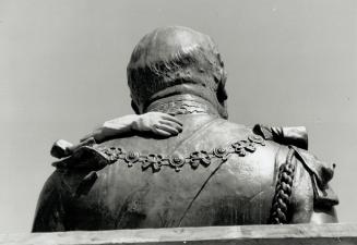 Royal Handiwork. The warm embrace for Edward VII at Queen's Park yesterday is really just a good scrubbing from Anne Marie Guchardi, inset, as the 30-(...)