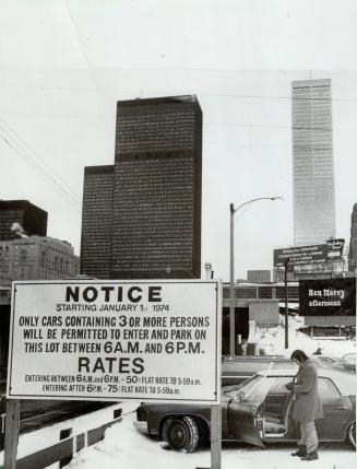Car pools are a flop. You can park for just 50 cents a day in a downtown lot if there are at least three people in your car. But so far car pools are a flop, says writer Trent Frayne