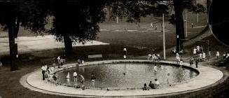 Toronto's new wading pool for children, at Bellwoods Park