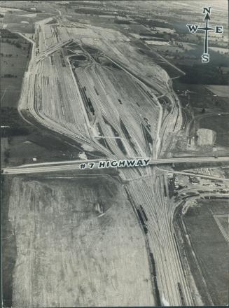 New Marshalling Yards of CNR near junction of Highways 7 and 400 will be among the world's largest when completed