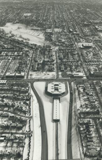 Canada - Ontario - Toronto - Streets and Expressways - Spadina - Aerial View