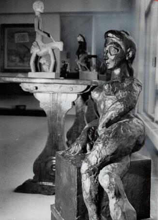 Famous sculpture, reclining woman