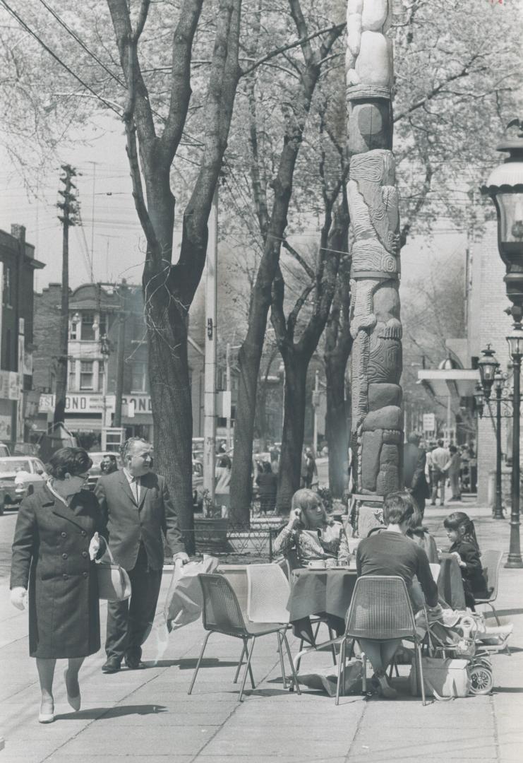 There's something, about a sidewalk caf? in the spring that brings reminders of Paris