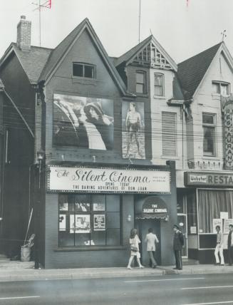The silent cinema, a 46-seat theatre devoted exclusively to silent movies, opened its doors last night at 133 Avenue Rd
