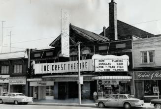 Crest Theatre, Mount Pleasant Road, east side, north of Belsize Drive, Toronto, Ontario. Image  ...
