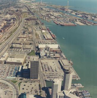 Image shows an aerial view of the Harbour.