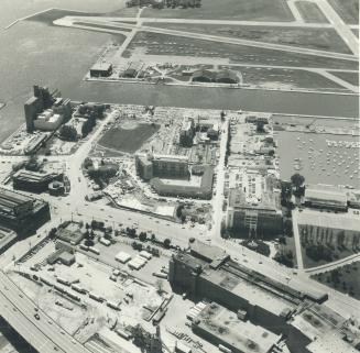 Image shows an aerial view of the Harbour.