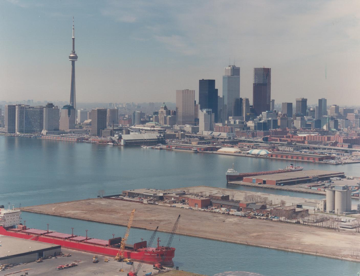Image shows the Harbour with the CN Tower on the left.