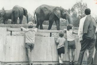 A lucky few saw the elephants. it doesn't open until Aug. 15, so thousands of disappointed people were turned away from gates of new Metro Zoo during (...)