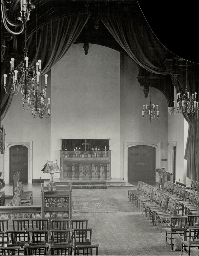 The chapel in Trinity college, University of Toronto