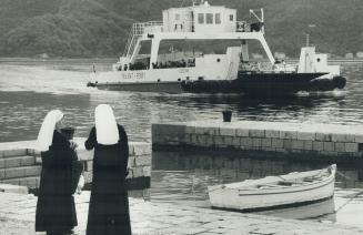 Because of HGW. Washed off this ferry TRAJEKT taking cars and passengers across a bay of Kotor