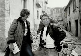 Quake story: Star reporter Christie Blatchford and photographer Fred Ross clambered through the rubble to cover Italy's quake