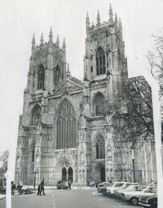 Magnificent York Minster dominates the crooked streets of that 1,904-year-old English town, site of a Roman city and scene of major events all through British history