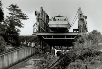 Marine railway at Big Chute