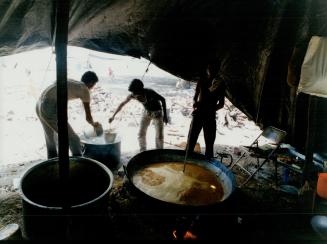 Cooking Food (at Refugees in Talani)