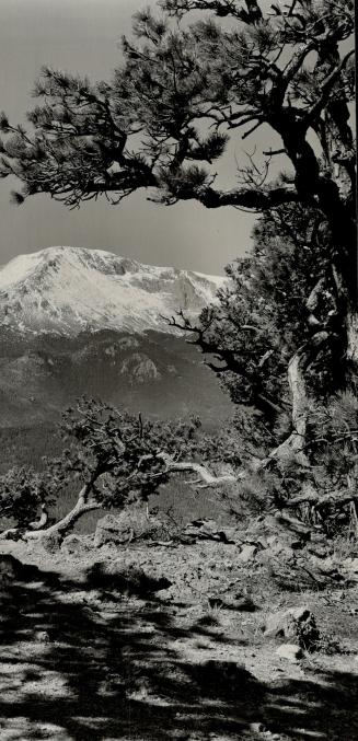 This is the famous Pike's Peak, 14,108 feet, named after General Zebulon Pike, killed in Toronto in the War of 1812