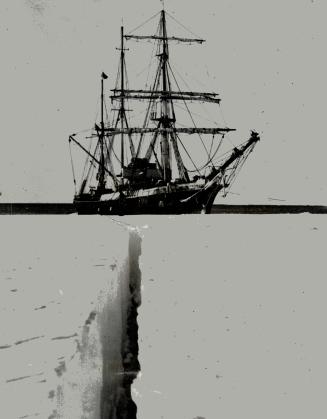 Death Lurks Here for members of the Byrd Antarctic expedition, whose supply ship is seen in the background