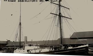 Sir Earnest Shackleton spent a busy day at Southampton on Tuesday inspecting the Quest which is now practically refitted, and ready for Shackleton-Rowett expedition which starts this month