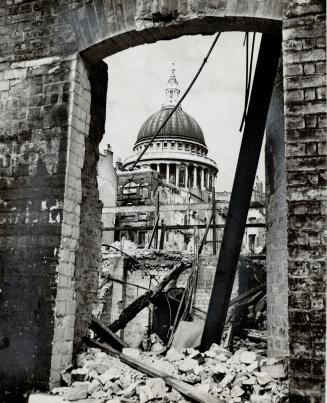 Wartime bombing helped to weaken the structure of London's famous St