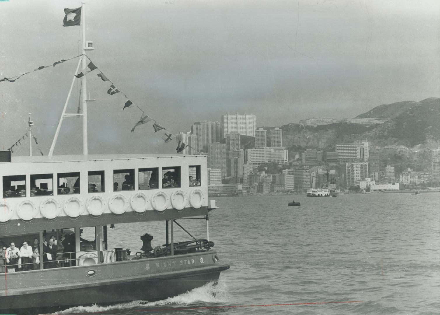 Hong Kong Harbor is one of the busiest in the world, with ships coming and going constantly