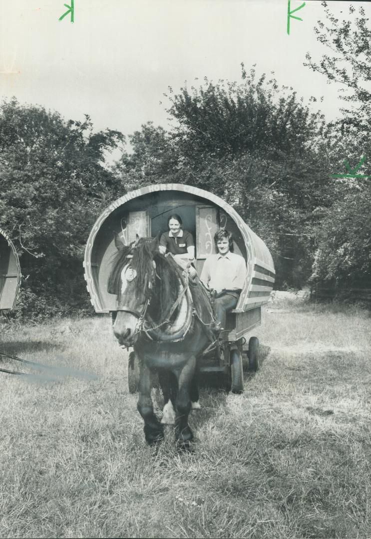 Horse-drawn caravans offer another way-of enjoying the lifestyle of the Irish countryside