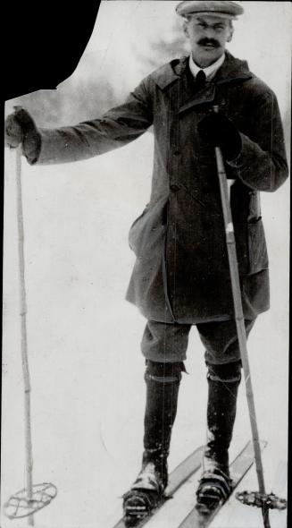 King Haakon of Norway on skis
