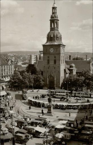 St. Savior's Church and market, Oslo, Norway