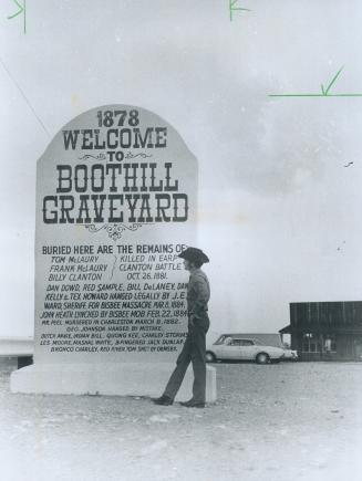 Boothill graveyard at Tempstone, Ariz