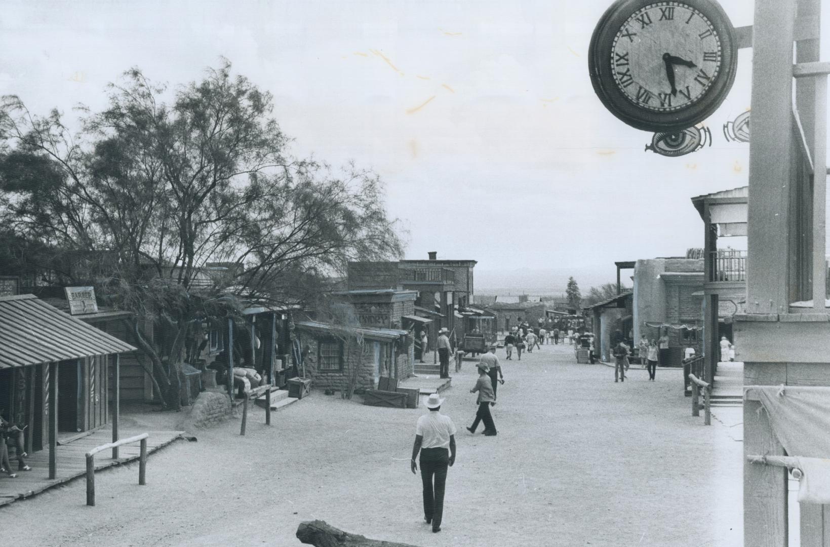 The streets of old Tucson in Arizona looked like this back in the days when cowboys and miners flocked to the area