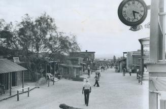 The streets of old Tucson in Arizona looked like this back in the days when cowboys and miners flocked to the area