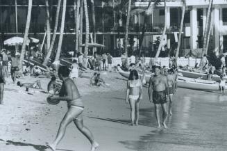 Waikiki Beach at Honolulu is open to all of the public