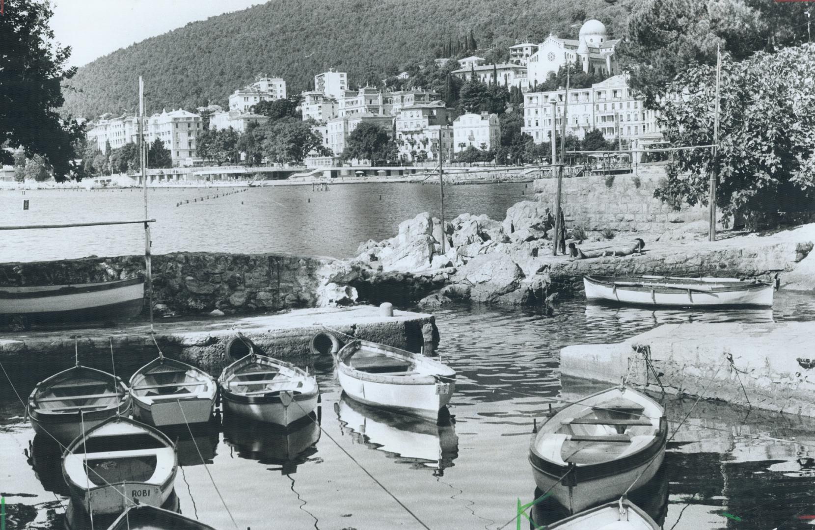 The Fishing Harbor at Opatija, in Croatia